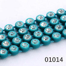 Ss6 Clear Cup Plastic Rhinestone Banding Chain Rope