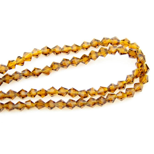 2mm Grade AAA  Bicone/Rondelle Beads in, Yellow, Orange, Light Blue, Crystal Clear, Amber (Topaz),