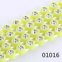 Ss6 Clear Cup Plastic Rhinestone Banding Chain Rope