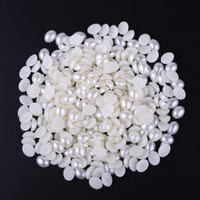 10*14mm, 10*8mm Mini Oval Pearl Resin Gem in White and Ivory