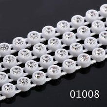 Ss6 Clear Cup Plastic Rhinestone Banding Chain Rope