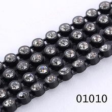 Ss6 Clear Cup Plastic Rhinestone Banding Chain Rope