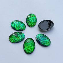 18*25mm Oval Opal Effect Glue on Resin Gem