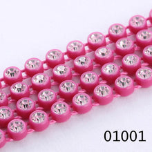 Ss6 Clear Cup Plastic Rhinestone Banding Chain Rope