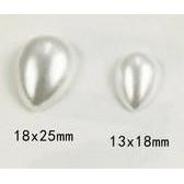 Teardrop Pearl Gems- White and Ivory Resin Gem