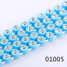 Ss6 Clear Cup Plastic Rhinestone Banding Chain Rope