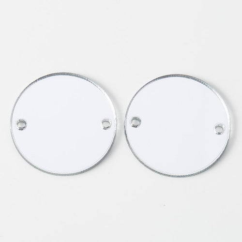 16mm Gold or Silver Acrylic Mirror Gem, Sew on