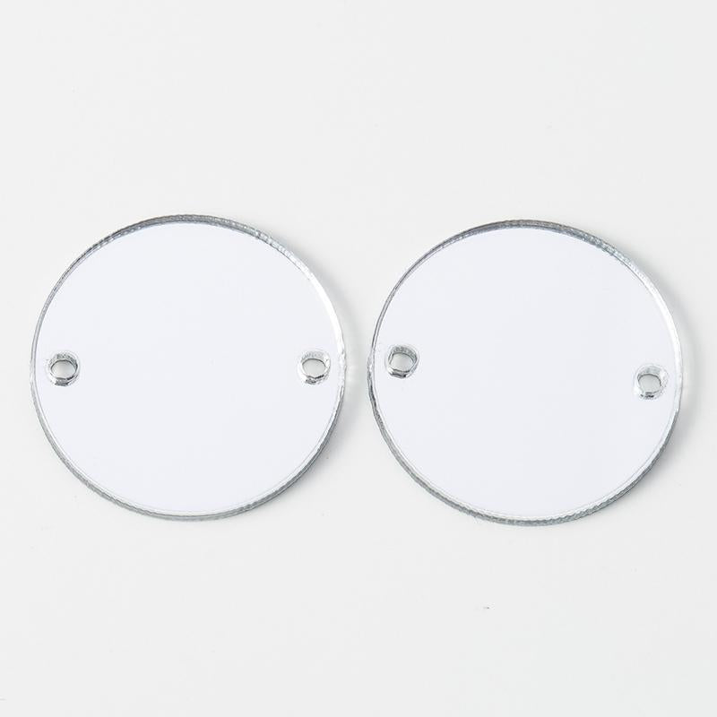 16mm Gold or Silver Acrylic Mirror Gem, Sew on