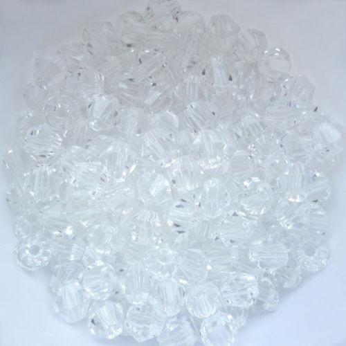 3mm Crystal Clear, Grade AAA Bicone Beads