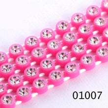 Ss6 Clear Cup Plastic Rhinestone Banding Chain Rope