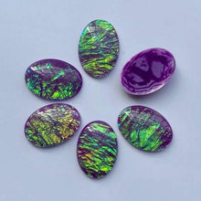 18*25mm Oval Opal Effect Glue on Resin Gem