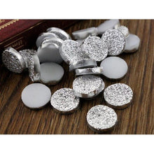 12mm Druzy Faux with Ore Style Flat Back Resin, Glue on Gem