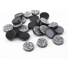 12mm Druzy Faux with Ore Style Flat Back Resin, Glue on Gem