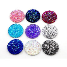 25mm Faux Druzy, Mix Colours,  Glue on Resin Gem