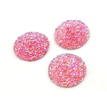 25mm Faux Druzy, Mix Colours,  Glue on Resin Gem