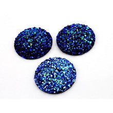 25mm Faux Druzy, Mix Colours,  Glue on Resin Gem