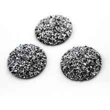 25mm Faux Druzy, Mix Colours,  Glue on Resin Gem