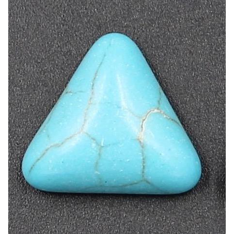 14mm Turquoise Triangle shaped Stone Resin Gem