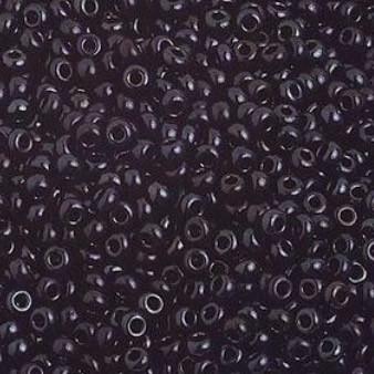 10/0 Black Opaque Preciosa Seed Bead