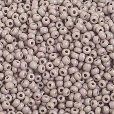 10/0 Grey Opaque Preciosa Seed Bead