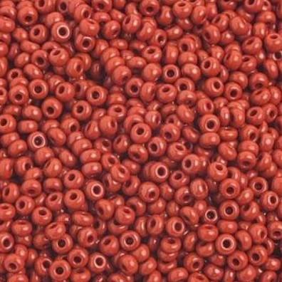 10/0 Dark Red/Brown Opaque Preciosa Seed Bead