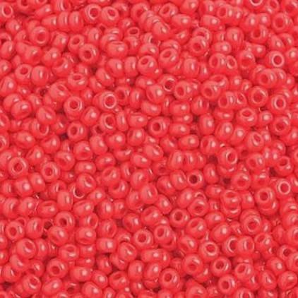 10/0 Red Opaque Preciosa Seed Bead