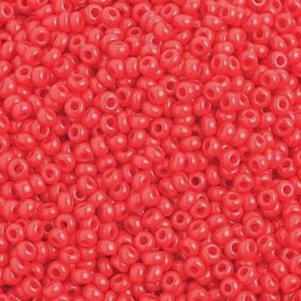 10/0 Red Opaque Preciosa Seed Bead