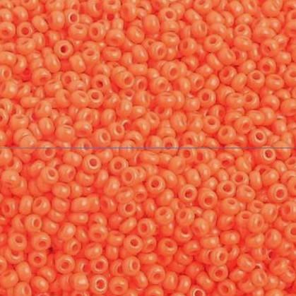 10/0 Orange Opaque Preciosa Seed Bead