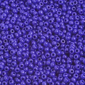 10/0 Royal Blue Opaque Preciosa Seed Bead