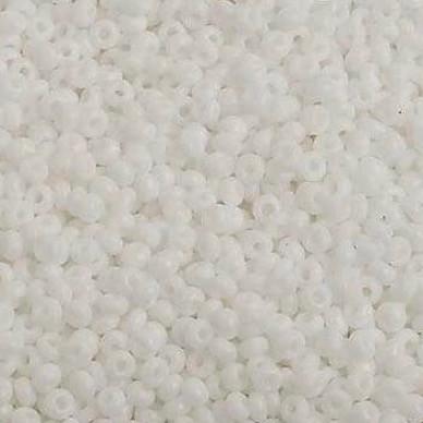 10/0 Chalk White Opaque Preciosa Seed Bead