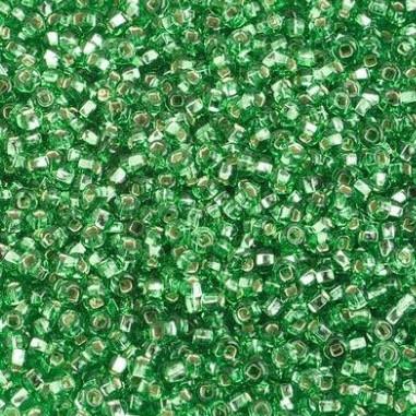 10/0 Silver-lined Lime Preciosa Seed Bead