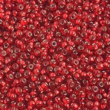 10/0 Silver-lined Red Preciosa Seed Bead