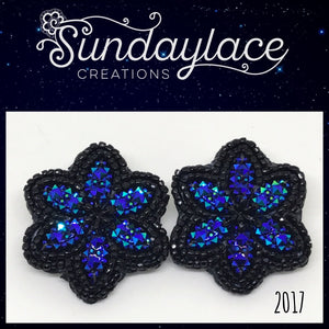 "Night Flower", Midnight Sky Collection Beadwork