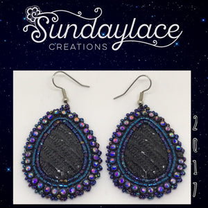 "The sky grew darker" Midnight Sky Collection Beadwork