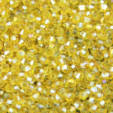 2mm Grade AAA  Bicone/Rondelle Beads in, Yellow, Orange, Light Blue, Crystal Clear, Amber (Topaz),