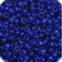 11/0 Navy Blue Transparent Preciosa Seed Bead