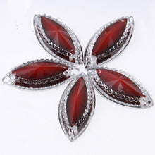 11*23mm Navette Shaped Marble Effect Sew On Resin Gem