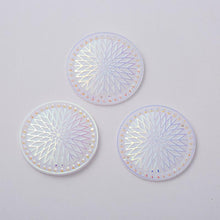 35mm Round StarBlanket Native Pattern AB Resin Gem, Sew on