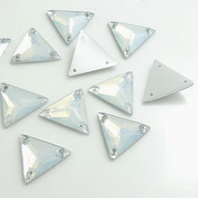 16mm Mixed Acrylic Triangle Sew on, Resin Gems