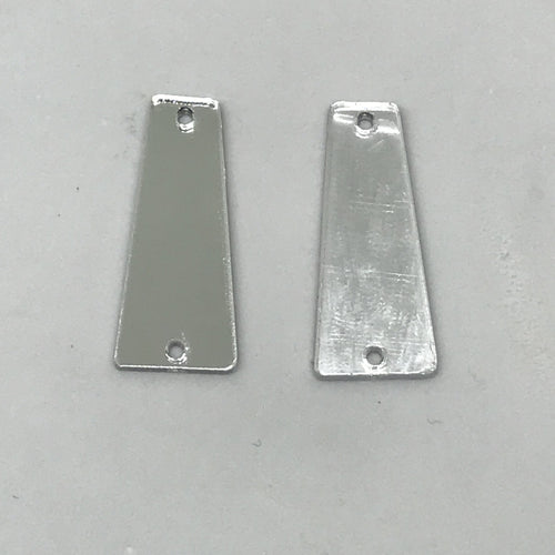 11*27mm Trapezoid Acrylic Sew on Mirror Gem