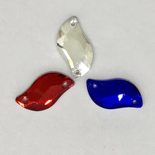 10*20mm S Shaped Glass Gem Sew On