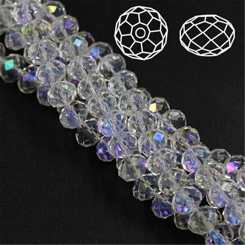 2mm Crystal AB Rondelle Beads