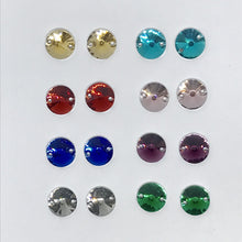 10mm Mixed Rivoli Resin Sew on Gem