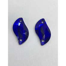 10*20mm S Shaped Glass Gem Sew On