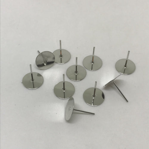 10mm Studs Post Earring Findings (10 Pieces)