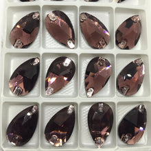 Wine Red *Burgundy* Teardrop, 7*12mm, 11*18mm, 13*22mm, & 17*28mm, Sew on Glass gem