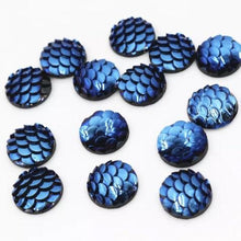 12mm Mix Colours of Mermaid Round Resin Gem