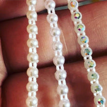 3mm (Ss8) White & Ivory Pearl Plastic Banding