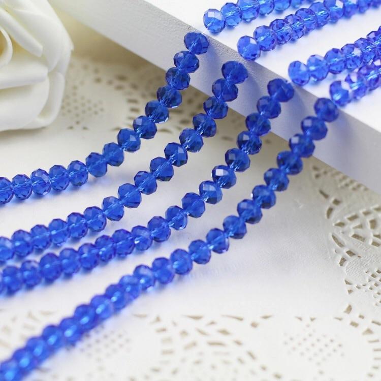 2mm Sapphire Blue Bicone Beads