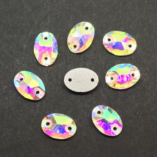 7*10m AB Oval Glass Gem